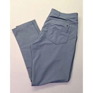 Public Rec Dealmaker 5 Pocket Tech Pants Men 36x32 Navy Blue Stretch Golf Preppy